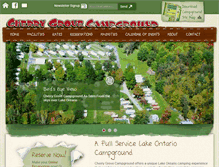 Tablet Screenshot of cherrygrovecampground.com
